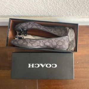 Coach Bea Ballet Flat In Signature Jacquard